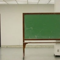 Abandoned Chalkboard in PSU hallway