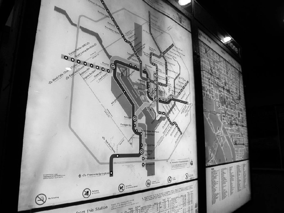 Map of the Subway, Washington DC
